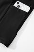 Solid Pocketed Crossover High Waist Swim Skort